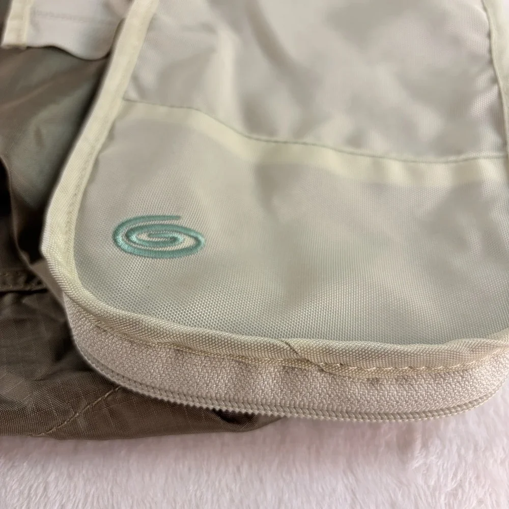 Timbuk2 Packable Travel Tote Bag Shoulder Folding Pouch Olive Khaki Swirl Logo